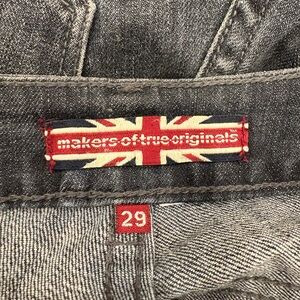 Makers of True Originals Gray Denim Wash Boot Cut Jeans | Size 29